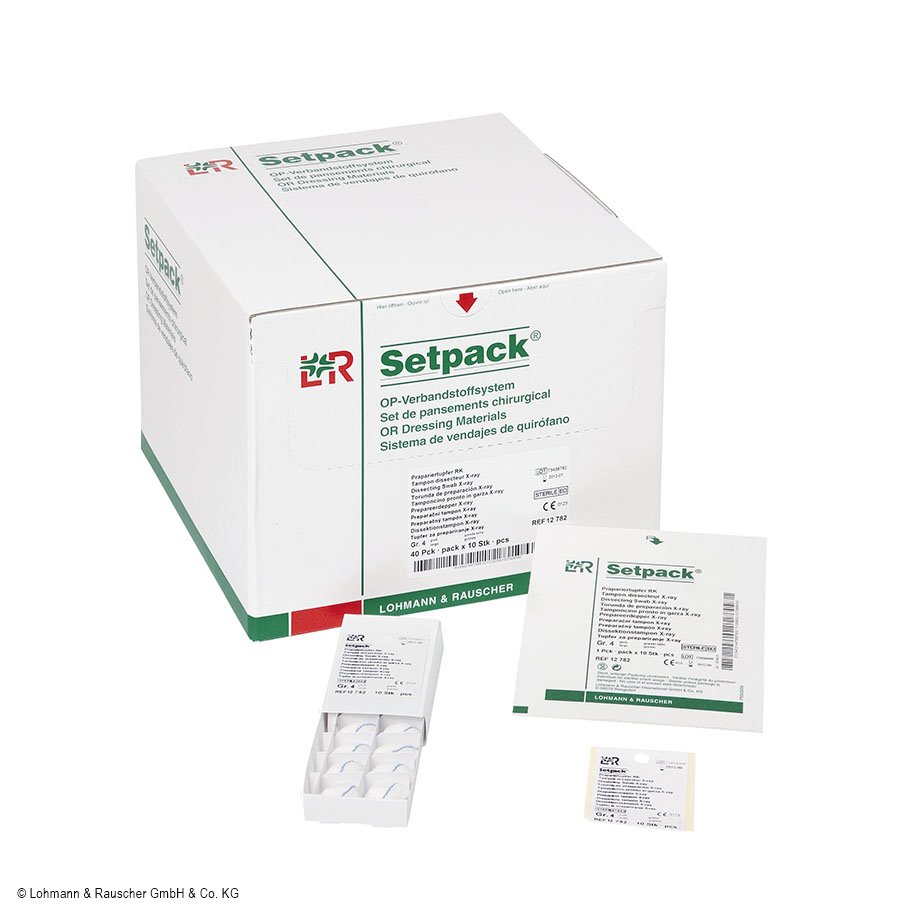 [U16117] Setpack Präpariertupfer RK steril, mittel, Gr. 3 – 40 Packungen, je 10 Stück