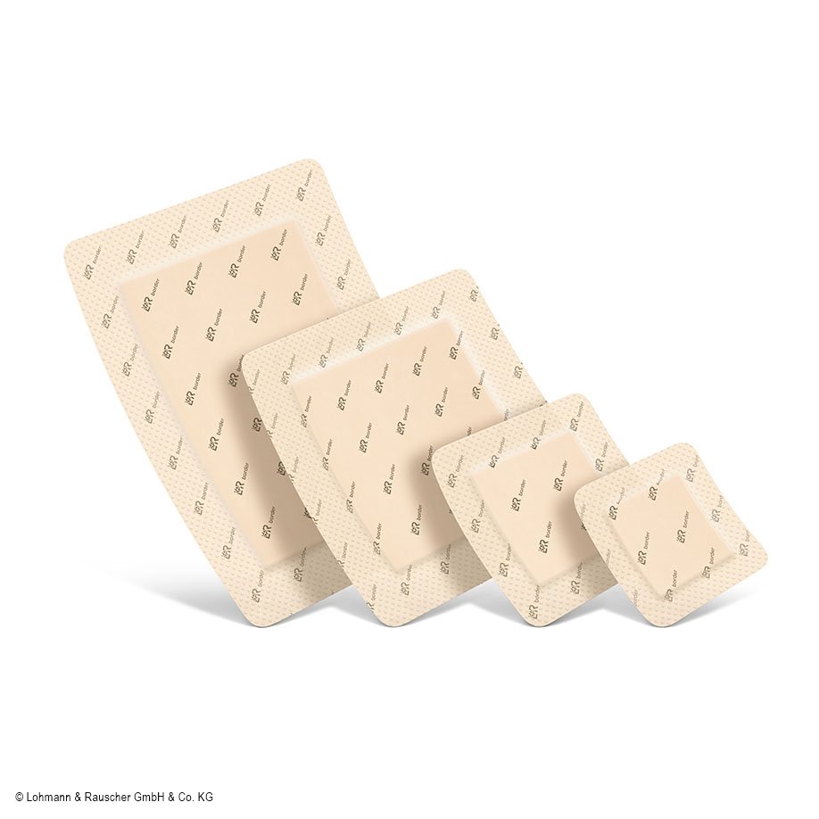Suprasorb P sensitive border lite steril Schaumverband 7,5 x 7,5 cm (10 Stck.)