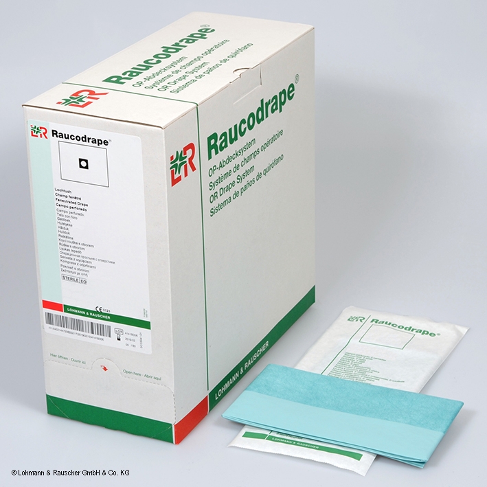 Raucodrape PRO Epidural-Abdecktücher steril, 2-lagig, 55 x 90 cm (45 Stck.) selbstklebend