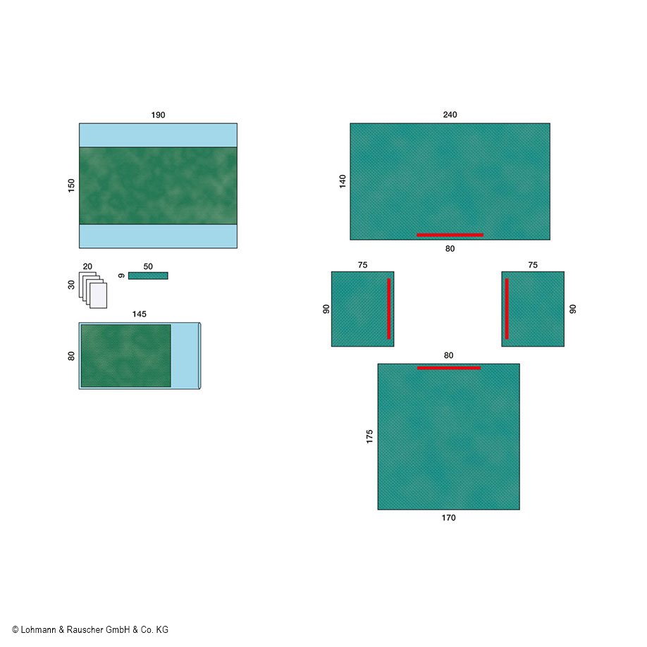Raucodrape SMART Universal-Set, steril (13 Sets)