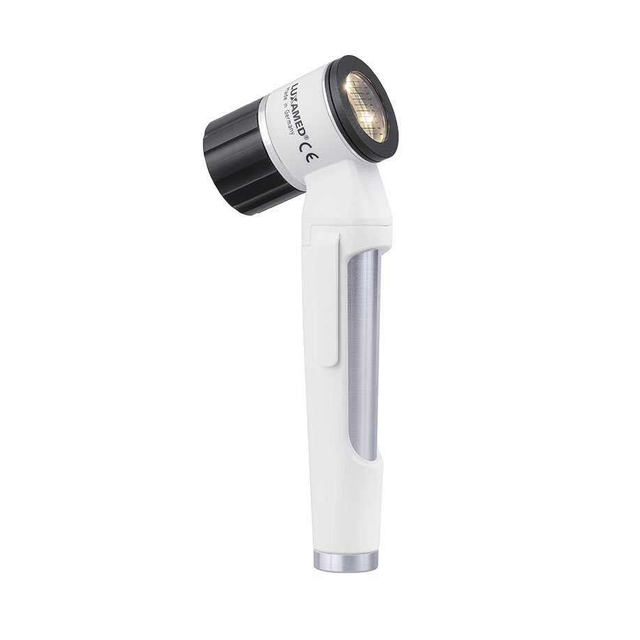 [U16978] LuxaScope Dermatoskop LED 3,7 V weiß, Kontaktscheibe mit Skala (aufladbar)