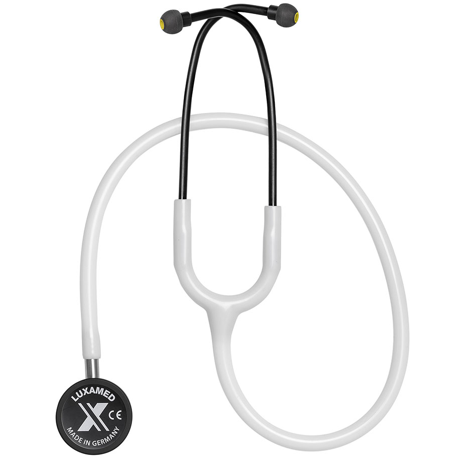 LuxaScope Sonus SX Stethoskop Edelstahl für Erwachsene / Kinder, weiß