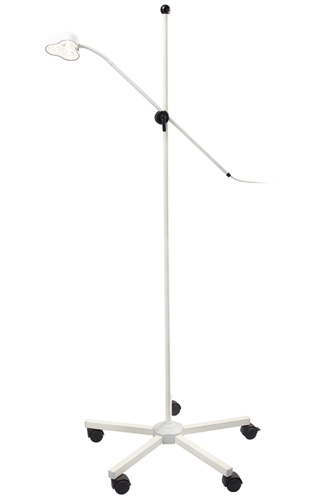 [U17020] Mach LED 110 Spotleuchte Stativmodell auf 5-Fuß-Stativ mit Einhandhöhenverstellung
