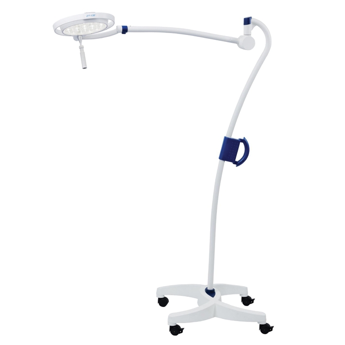 Mach LED 130 Untersuchungsleuchte Stativmodell, auf SWING-Stativ mit Vierfuß, Kurzarmgelenk, inkl. Netzteil im Handgriff