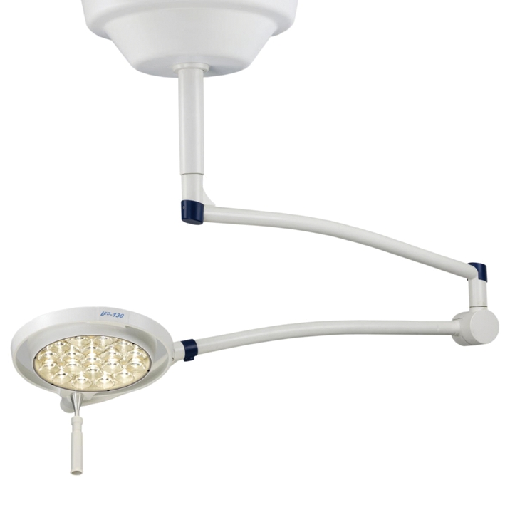 [U17038] Mach LED 130 F (fokussierbar) Untersuchungsleuchte Deckenmodell, mit SWING-Arm, für Raumhöhe bis 3 m, inkl. Netzteil am Flansch montiert