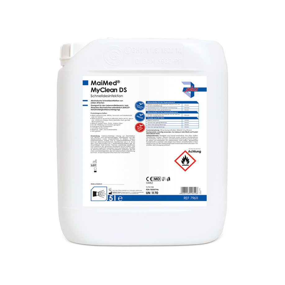 [U17084] MaiMed MyClean DS Neutral Flächenschnelldesinfektion 5 Ltr. * nur für den professionellen Gebrauch *