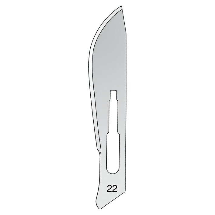 [U17095] Einmal-Skalpellklingen martin Fig. 22 steril (100 Stck.)