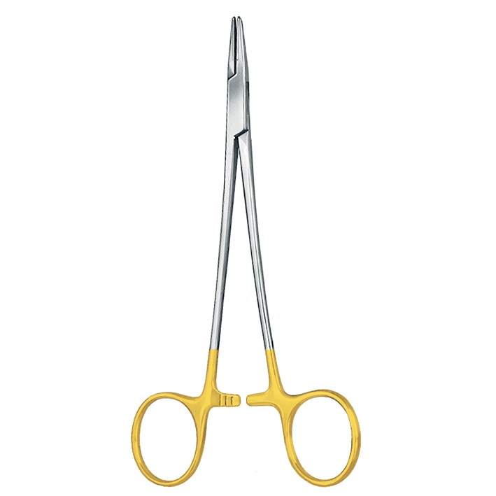 [U17128] TC-Gold Nadelhalter n. Crile-Wood, 15 cm