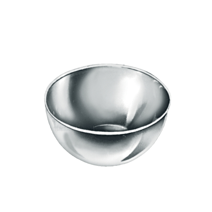 [U17139] Metallschale, rund, 61 x 30 mm, 0,07 Ltr.