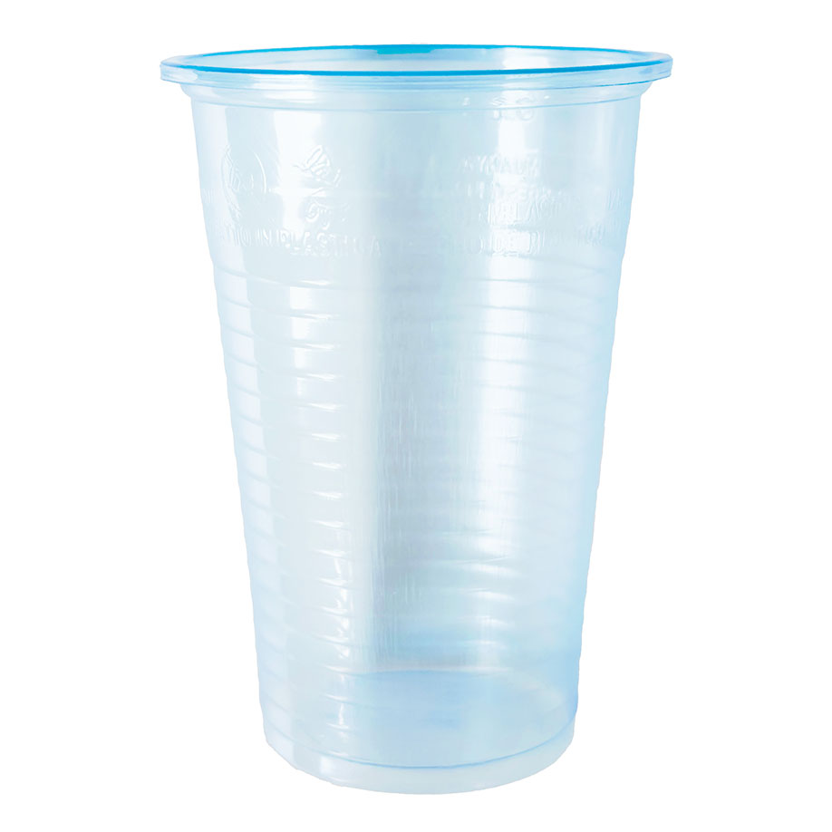 [U17268] Mundspül- / Laborbecher 180 ml aqua blau (2 x 50 Stck.)