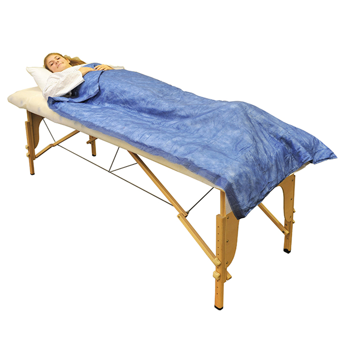 [U17851] Vlies-Einmaldecke 190 x 110 cm blau ca. 300 g