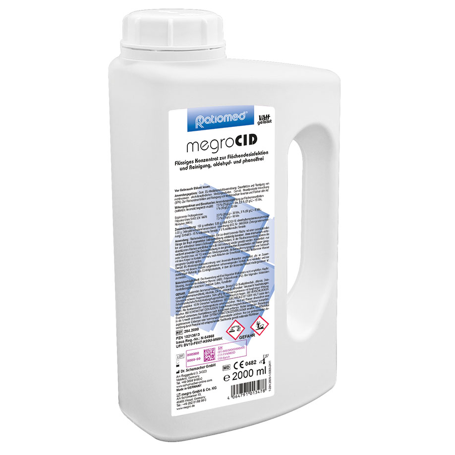 megroCID 2 Ltr. Flächendesinfektion * nur für den professionellen Gebrauch *