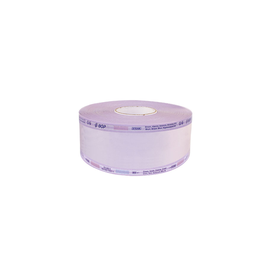 [U17933] Steri-Rolle 75 mm x 200 m ohne Falte mit 3 Indikatoren (neue Abmessung) – 8 Rollen