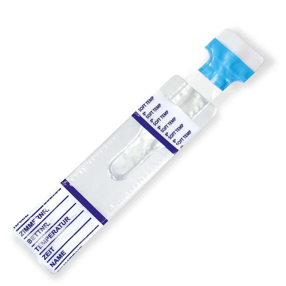 [U18098] Softtemp Standard ohne Gleitmittel Thermometerhüllen (1000 Stck.) mit blauer Lasche