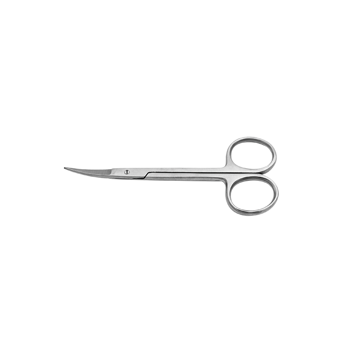 feine chir. Schere gebogen, spitz/spitz, 11,5 cm