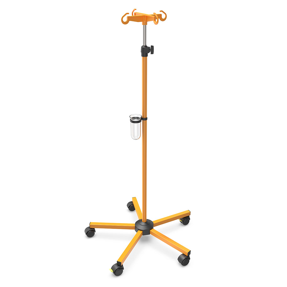 [U18308] Infusionsständer ratiomed gelb (RAL 1028)