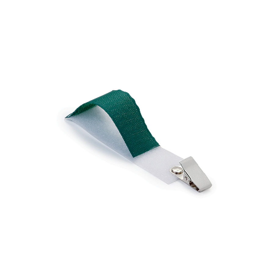 [U18319] Universal-Schlauchhalter ratiomed OP-FIX mit Clip grün/weiß, 9,5x2,5 cm (25 Stck)