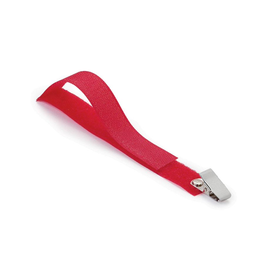 [U18324] Universal-Schlauchhalter ratiomed OP-FIX mit Clip rot, 15 x 2 cm (25 Stck.)