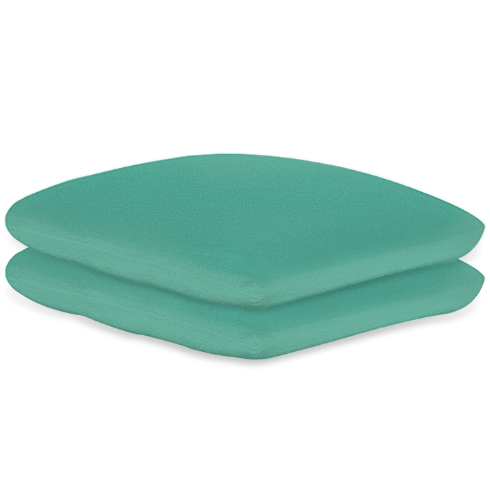 [U18470] Kissenbezüge Frottee jade, 40 x 40 cm, mit Reißverschluss (2 Stck.)