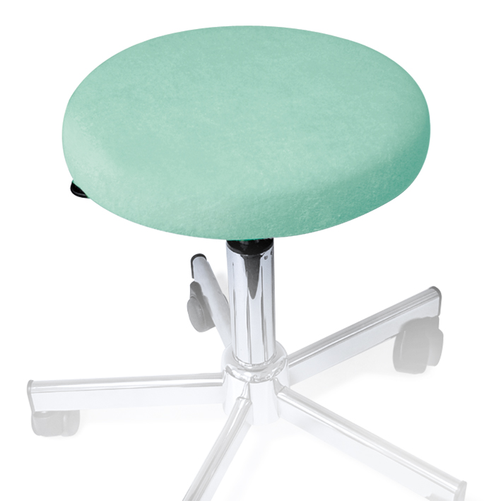 [U18530] Hockerbezug Frottee mint für Hocker 40 bis 45 cm Ø