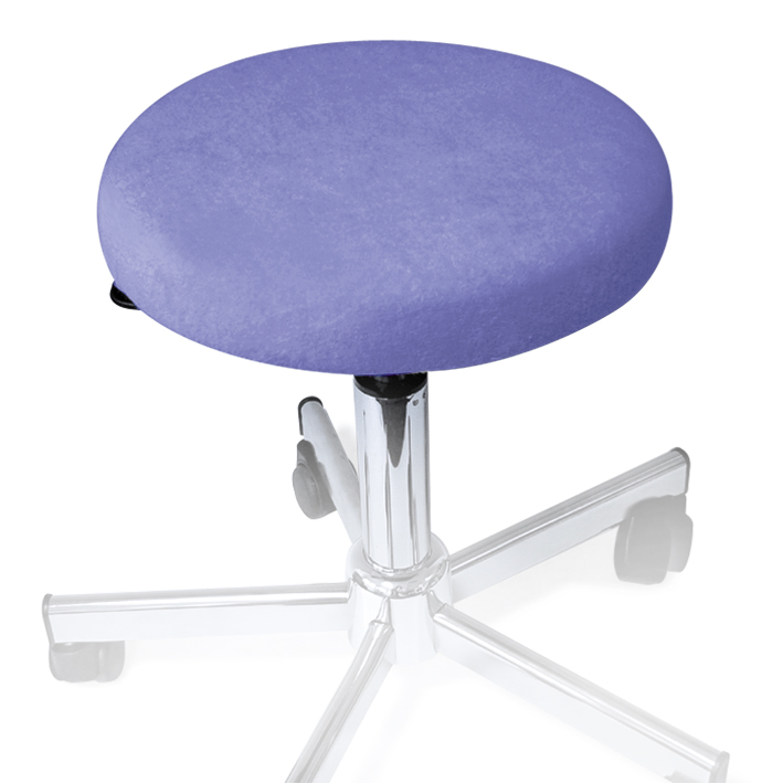 [U18531] Hockerbezug Frottee viola für Hocker 40 bis 45 cm Ø