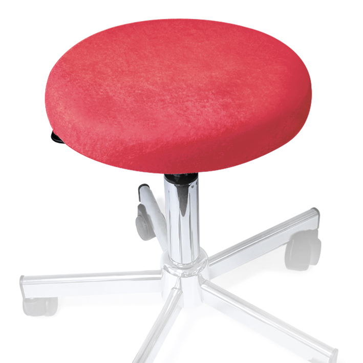 [U18536] Hockerbezug Frottee bordeaux für Hocker 40 bis 45 cm Ø