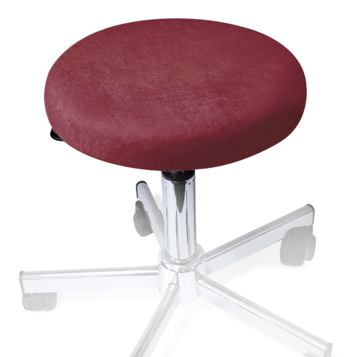 [U18538] Hockerbezug Frottee brombeer für Hocker 40 bis 45 cm Ø