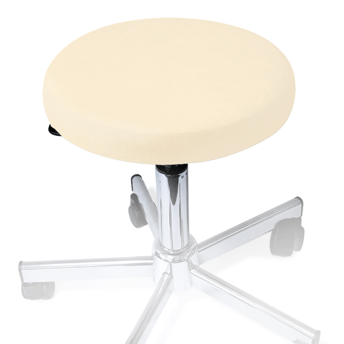 [U18539] Hockerbezug Frottee natur für Hocker 40 bis 45 cm Ø