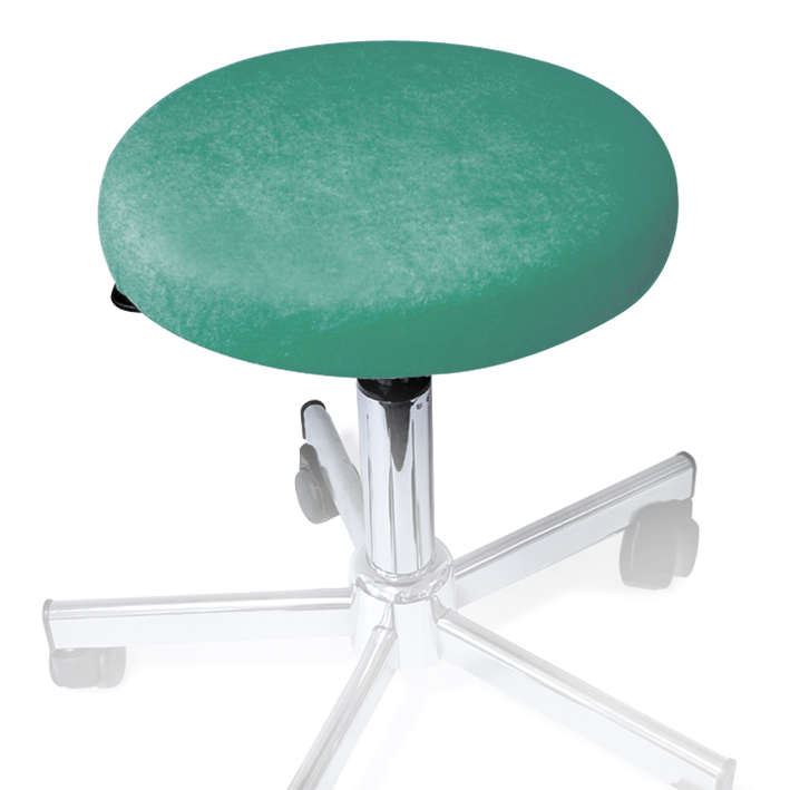 [U18540] Hockerbezug Frottee jade für Hocker 40 bis 45 cm Ø
