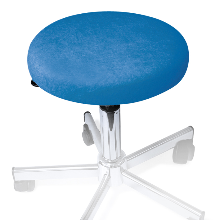 [U18541] Hockerbezug Frottee aqua für Hocker 40 bis 45 cm Ø