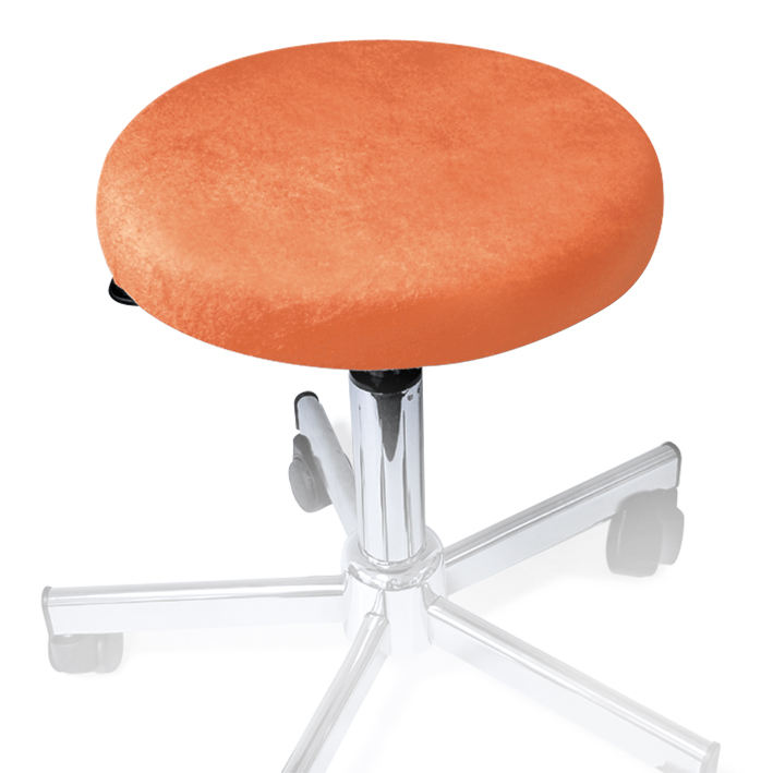 Hockerbezug Frottee terra für Hocker 40 bis 45 cm Ø