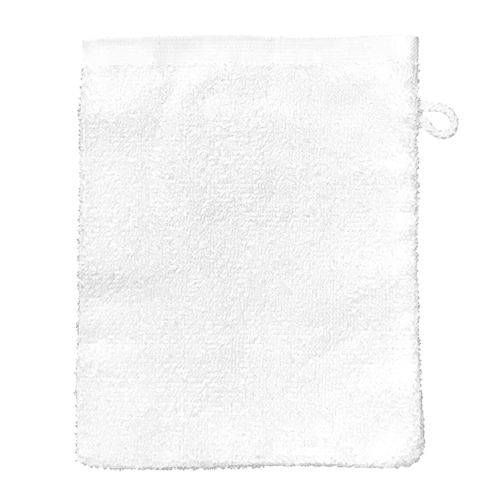 [U18622] Waschhandschuh 16 x 21 cm, weiß