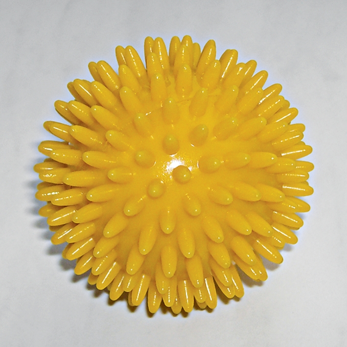 [U18806] Igel-Massage-Handball gelb Ø 8 cm