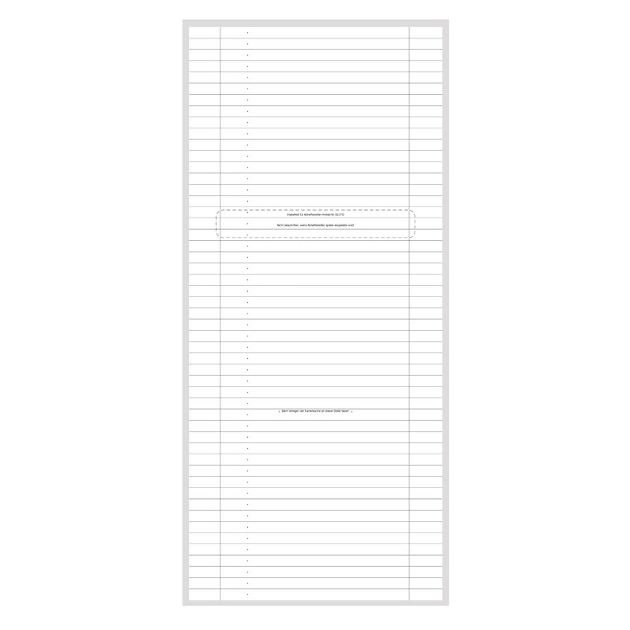 Karteitaschen ALPHAnorm DIN A5 quer Typ Augenheilkunde (100 Stck.)