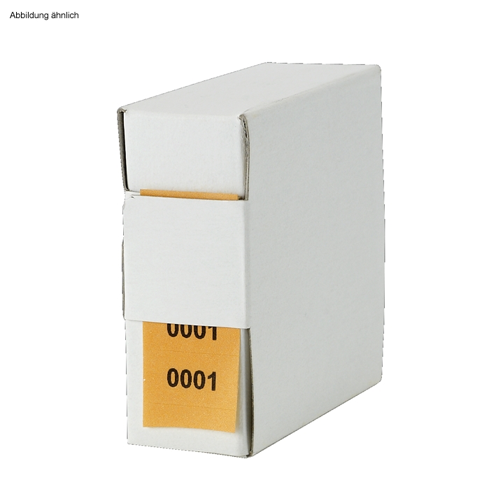 Archiv-Nummern, doppelt 2001 - 3000, orange