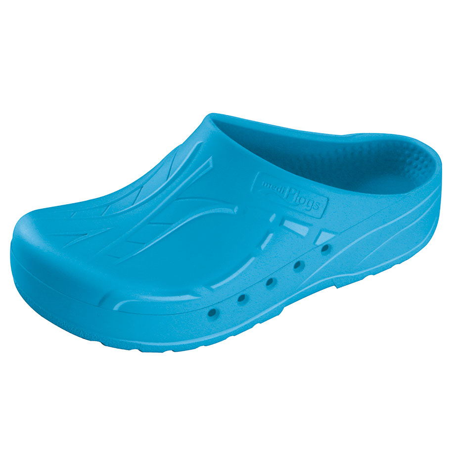 [U19135] mediPlogs OP-Schuhe ohne Fersenriemen hellblau, Gr. 37