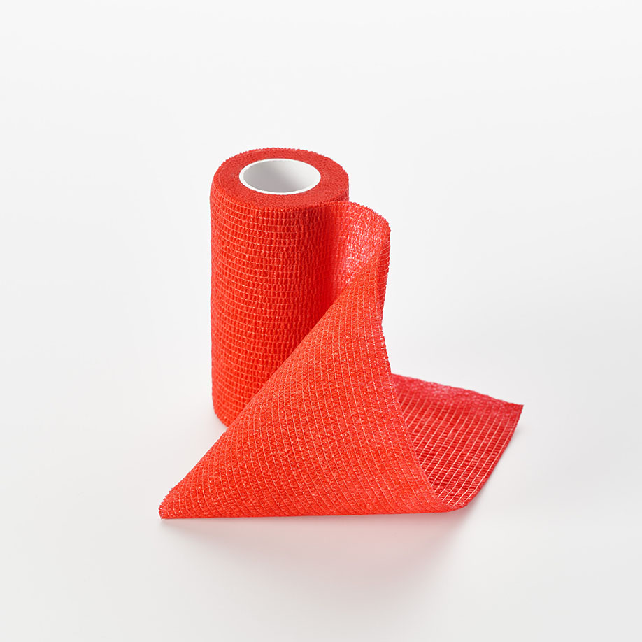 [U19378] miro-fixorip Fixierbinden rot, 4,5 m x 10 cm (10 Stck.)