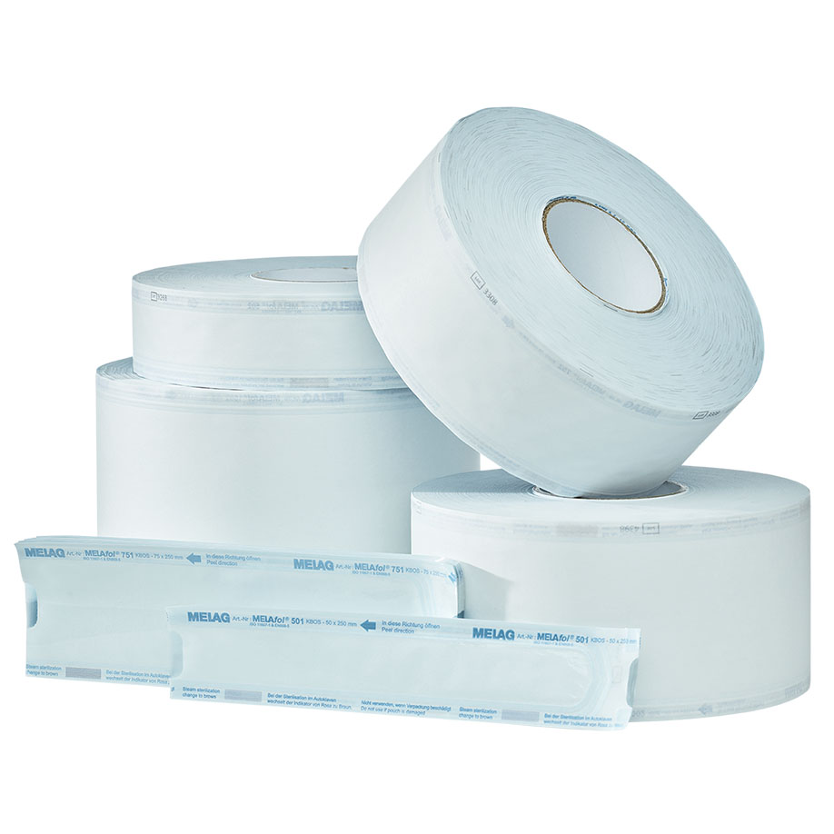 [U19494] MELAfol+ Sterilisierverpackung (Rolle, 25 cm x 200 m)