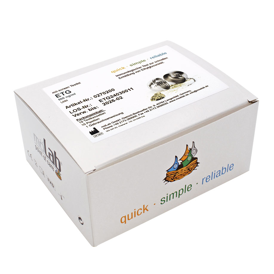[U19628] ETG Test (10 Kassetten) Alkoholtest