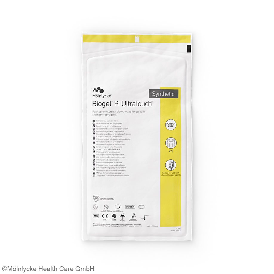 Biogel PI UltraTouch OP-Handschuhe Polyisopren, steril, Gr. 7.0 – 4 Packungen
