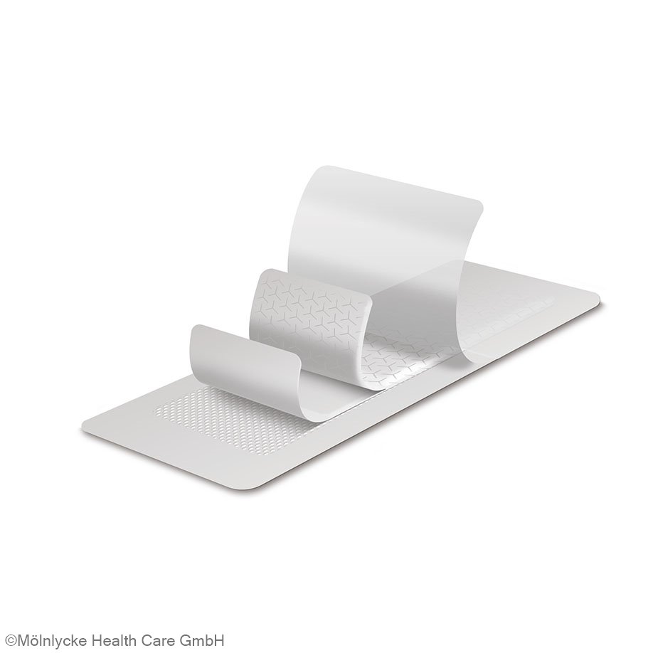 Mepilex Border Post-OP Komplettverband steril, 10 x 20 cm (5 Stck.)