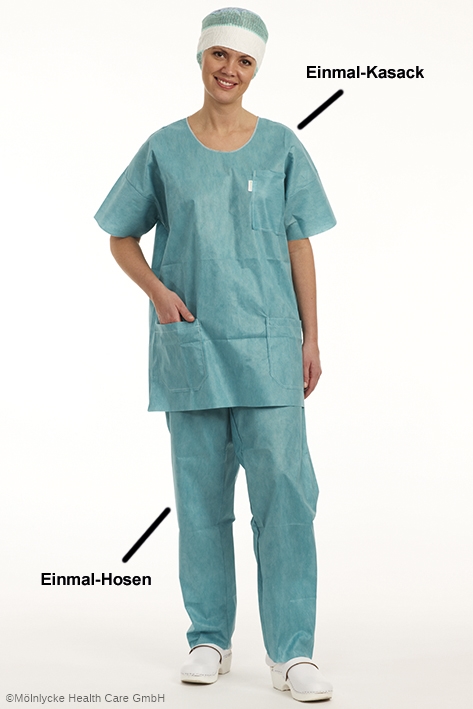 Green Touch Einmal-Kasack grün Gr. XL (45 Stck.)