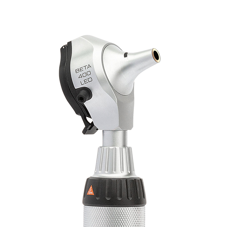BETA 400 F.O. Otoskop-Set LED mit BETA4 NT Ladegriff und NT4 Tisch-Ladegerät