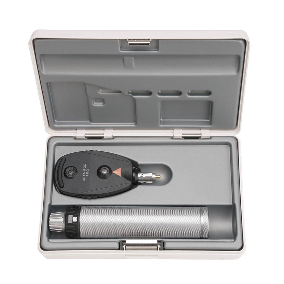 BETA 200 LED Ophthalmoskop-Set 2,5 V mit BETA Batteriegriff
