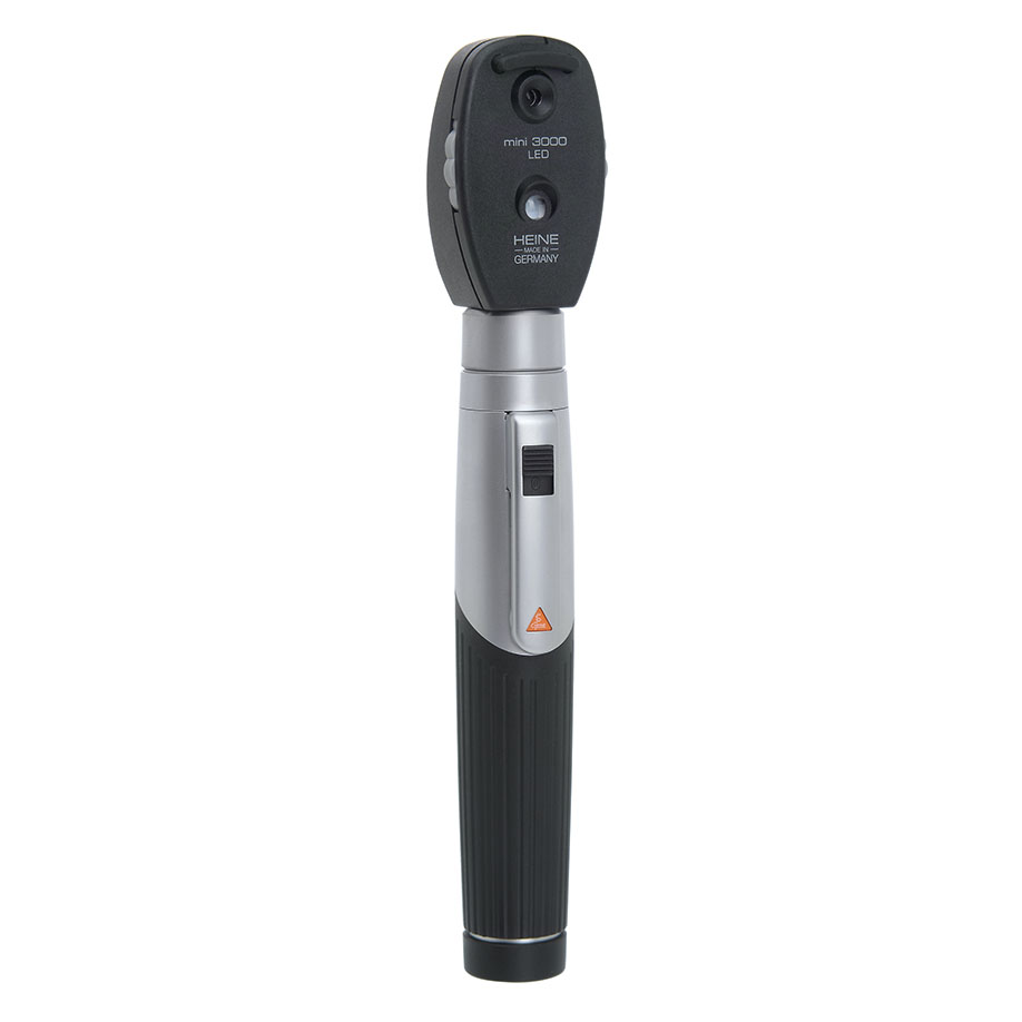[U20289] mini 3000 LED Ophthalmoskop 2,5 V, schwarz, mit Batteriegriff mini 3000 inkl. Batterien