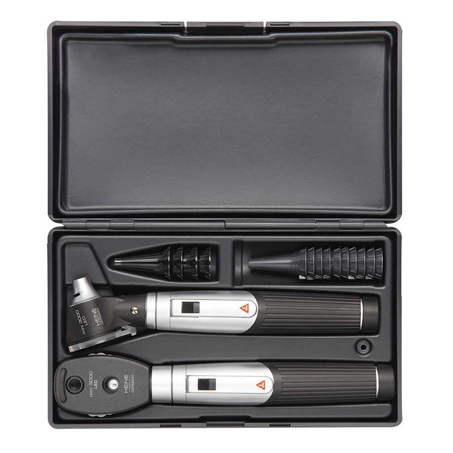 mini 3000 Diagnostik-Set 2,5 V LED, schwarz, mit 2 Batteriegriffen mini 3000 inkl. Batterien