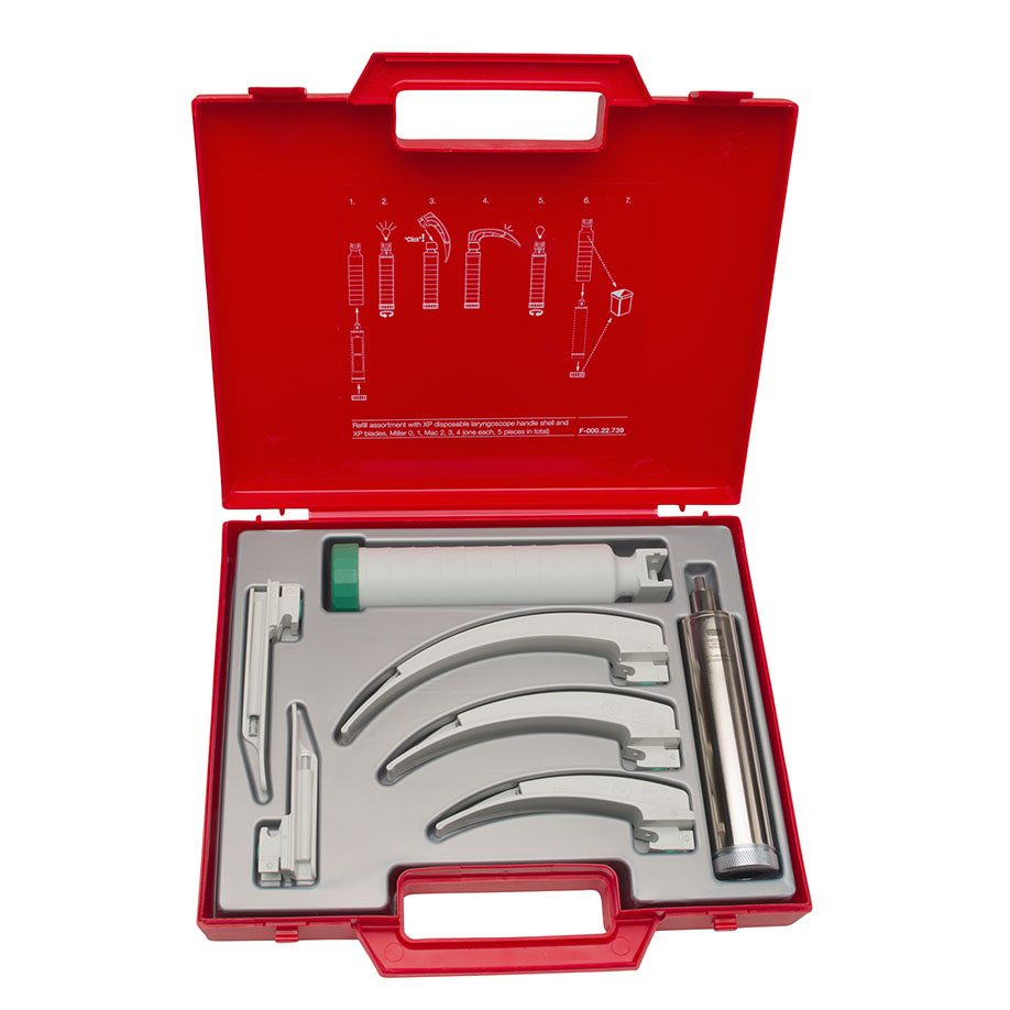 XP Notfall Set 2,5 V LED mit XP Einmalgebrauchs-Spateln