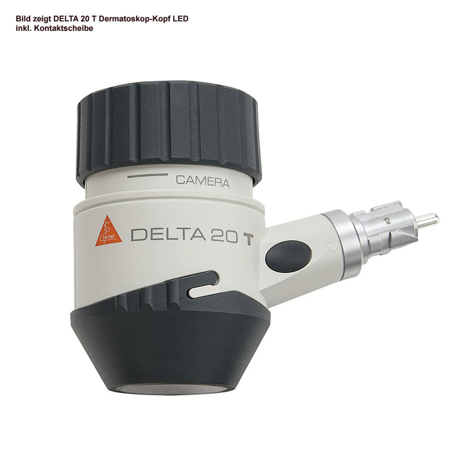 [U20422] DELTA 20 T LED Dermatoskop-Kopf inkl. Kontaktscheibe Ø 23 mm mit Skala, ohne Griff