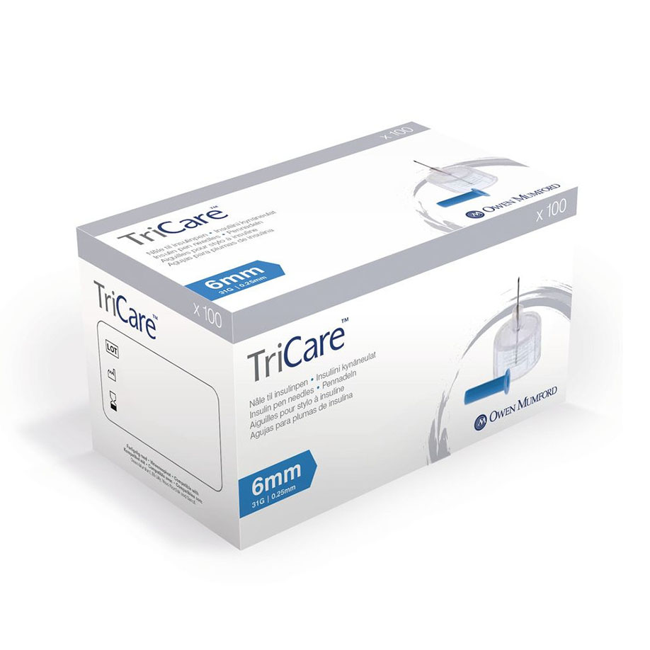 [U20594] TriCare Pennadeln 31 G, 0,25 x 6 mm (100 Stck.)
