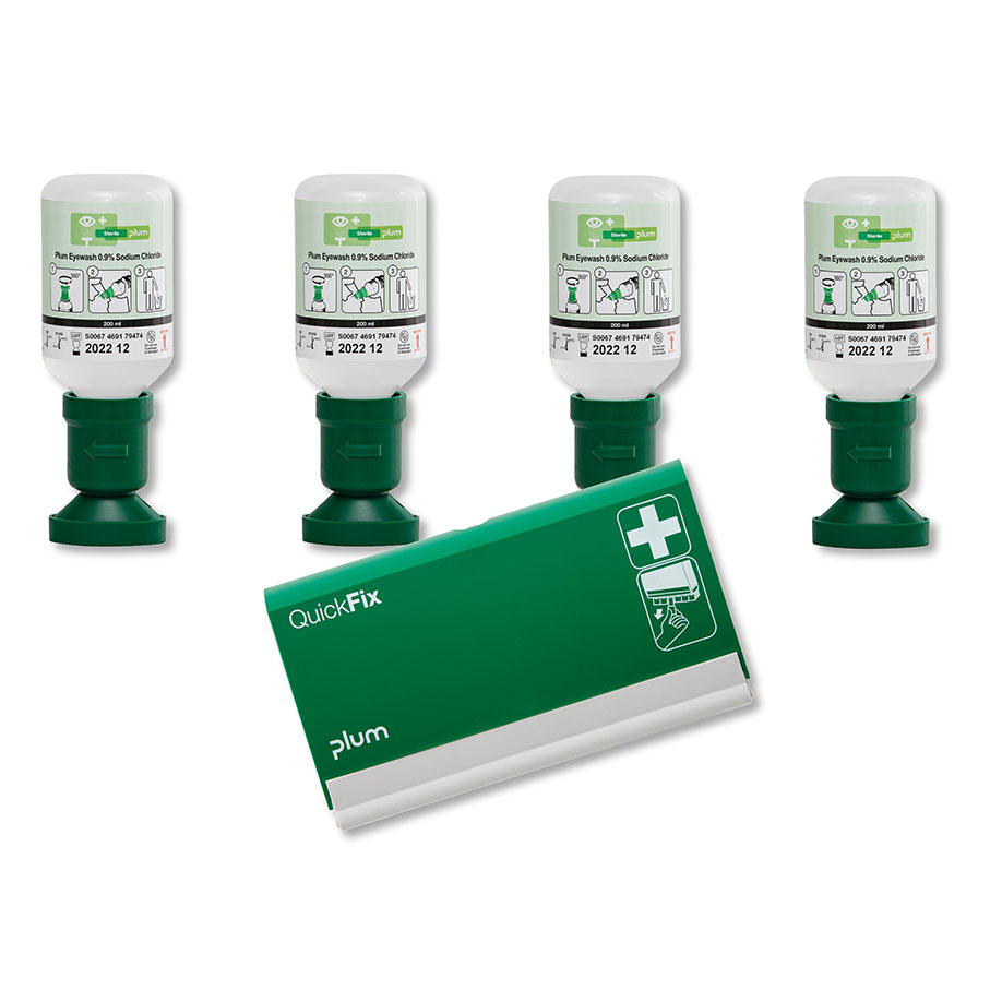 [U20857] Plum Starter Set2, 4 x 200ml (4691) u. 1 x QuickFix Pflasterspender leer (5500)
